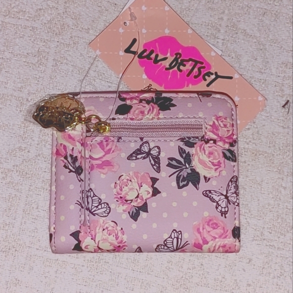 New Retired Betsey Johnson Butterfly Backpack & Wallet - Picture 3 of 4